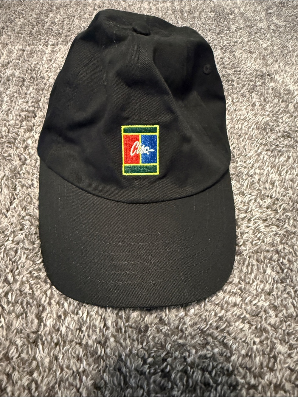 Croc Embroidered Black Baseball Cap